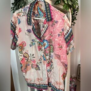 JOHNNY WAS Silk Top - XL